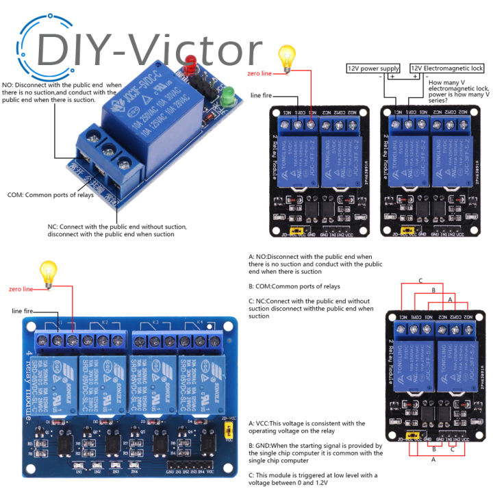 1%202%204%206%208%20Channel%20DC%205V%2012V%20Relay%20Module%20with%20Optocoupler%20Low%20Level%20Trigger%201%20Way%20Expansion%20Board%20For%20Arduino%20Raspberry%20Pi%20-%20Image%204