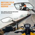 2pcs Motorcycle Rearview Mirror Rotating Side Mirrors Universal Scooter Mirrors for Harley Davidson Road King Glide Softail Dyna.