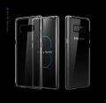 Transparent TPU silicone case, Samsung Note 8 Note 9 case, corner and corner free, black and clear. 