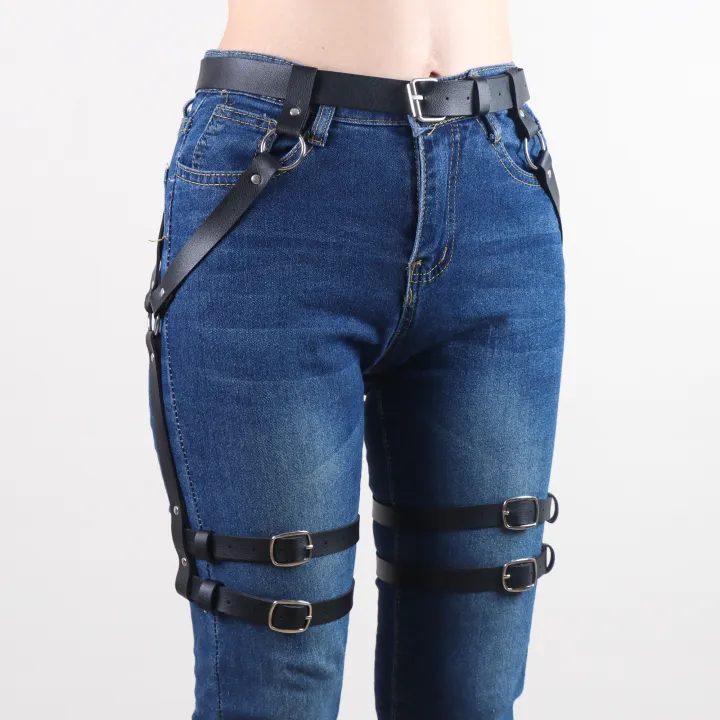 Punk%20Leather%20Waist%20Chain%20Belts%20Leg%20Belt%20for%20Women%20Girls%20Thigh%20garter%20Body%20Harness%20Accessories%20Jean%20Pant%20Waistband%20-%20Image%202