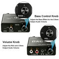 192KHz/24Bit DAC Digital to Analog Audio Converter Digital SPDIF Optical Toslink Coaxial to Analog Stereo L/R RCA and 3.5mm Jack. 