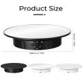 3 Speeds Electric Rotating Display Stand Mirror 360 Degree Turntable Jewelry Holder Battery for Photography Video Shooting Props. 