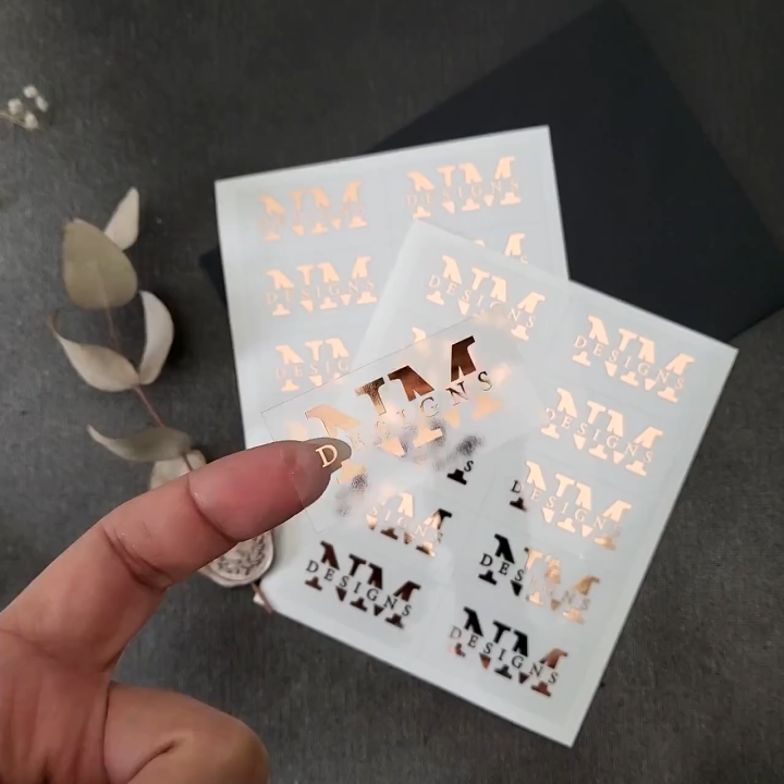 Transparent Image/ Logo Stickers | Custom Business print, vinyl stickers
