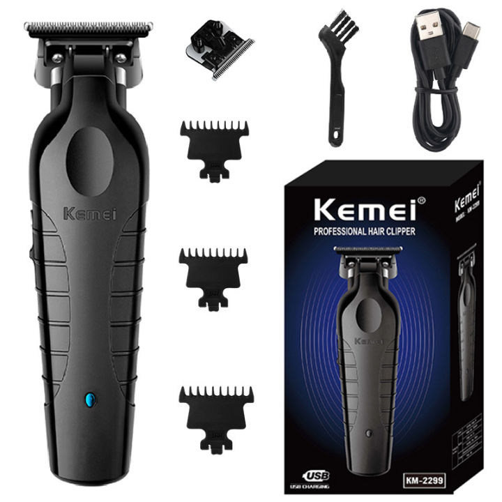Kemei%202299%20Barber%20Cordless%20Hair%20Trimmer%200mm%20Zero%20Gapped%20Carving%20Clipper%20Detailer%20Professional%20Electric%20Finish%20Cutting%20Machine%20-%20Image%208