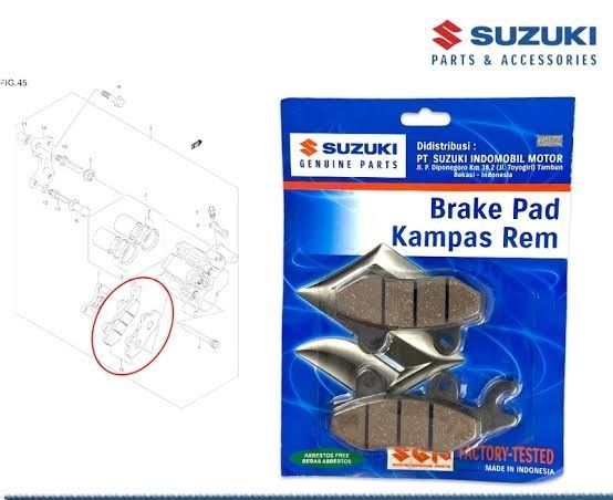 Suzuki Orginal Indonesian GSXR 150 Front Brake pad
