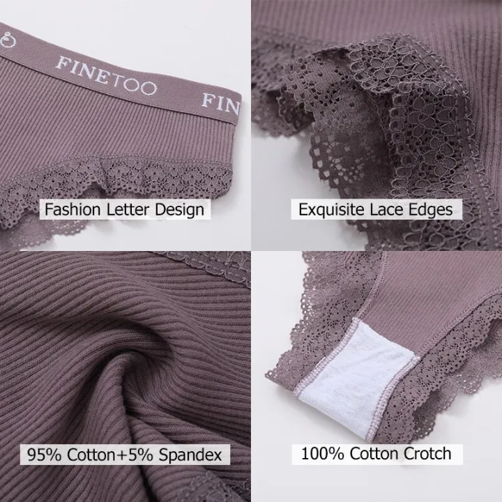 FINETOO%203Pcs%20Women%20Cotton%20Underwear%20Sexy%20Lace%20Edge%20Ladies%20Panties%20Low%20Waist%20Solid%20Color%20Female%20Underpants%20Briefs%20Intimates%20-%20Image%207