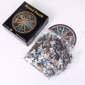 Adult Round Puzzle 1000 Pieces 12 constellations Challenge Games Learning Educational Puzzle Toys Moon Puzzle Space Flat Puzzle. 