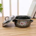 5 pcs Set Black Enamel Cast Iron Cookware Casserole set enamel cook tool pot With Best quality. 