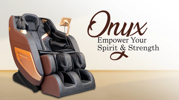 Massage Chair Onyx for Full Body Massage with Heating Therapy, Zero Gravity Mode, 5 Auto Massage Programs and LED Screen Control Panel