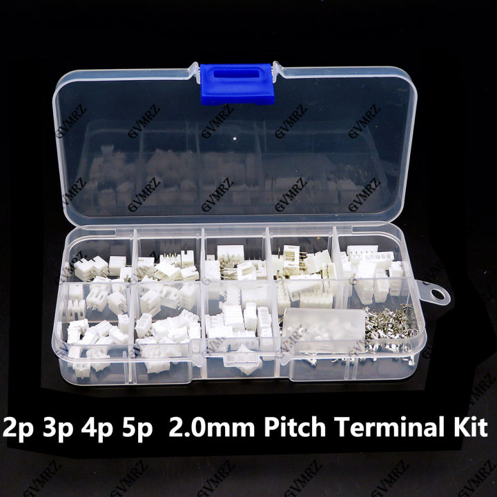 230PCS/lot PH2.0 2p 3p 4p 5p 2.0mm Pitch Terminal Kit Housing Pin ...