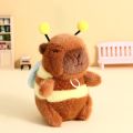 1-20PCS Cute Bee Capybala Bag Pendant Plush Keychain Doll Niche Backpack Hanging Decoration High-end Doll Plush Toy Small Gift. 