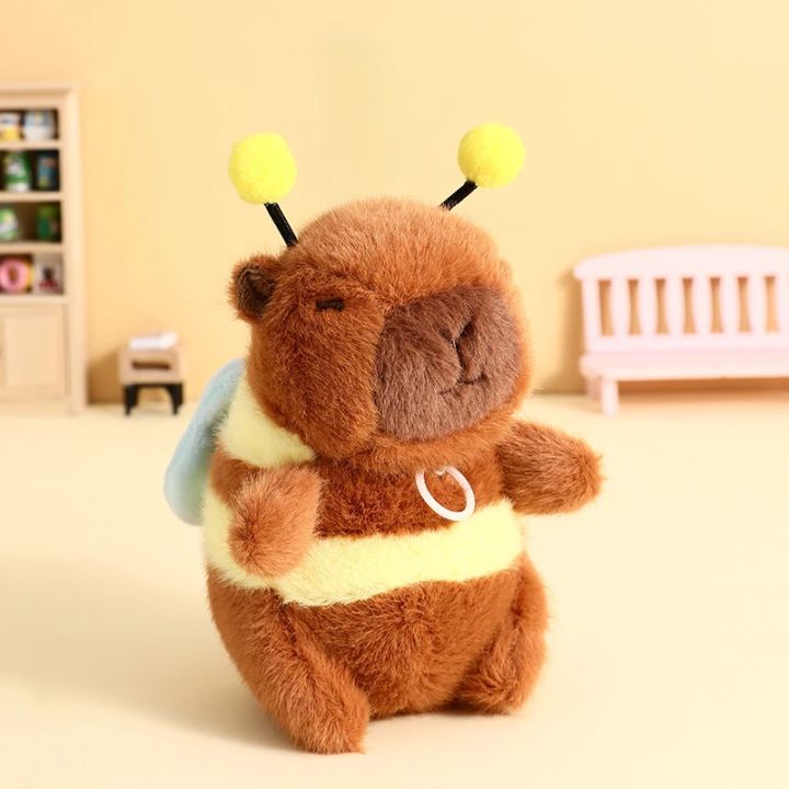 1-20PCS%20Cute%20Bee%20Capybala%20Bag%20Pendant%20Plush%20Keychain%20Doll%20Niche%20Backpack%20Hanging%20Decoration%20High-end%20Doll%20Plush%20Toy%20Small%20Gift%20-%20Image%206