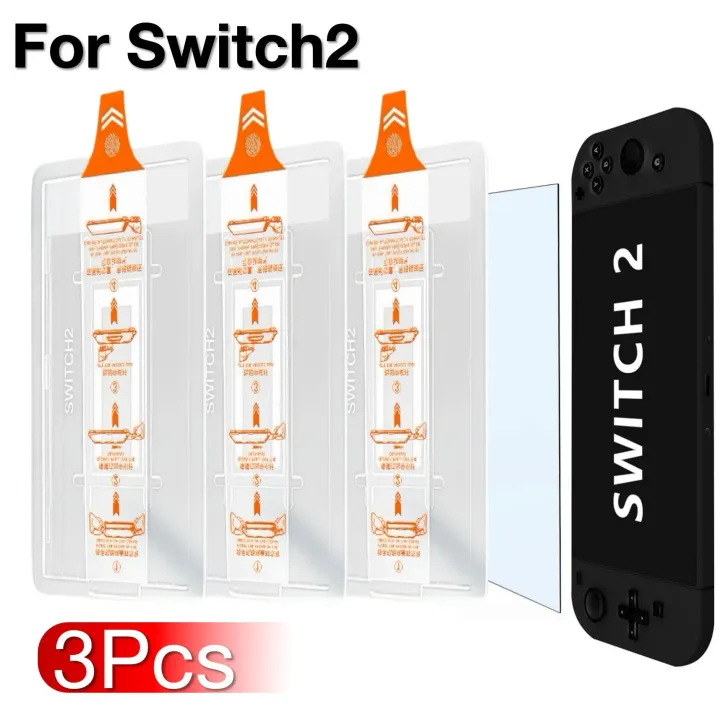 3Pcs%20Auto-Alignment%20OneTouch%20For%20Switch2%20Switch%202%207.9inch%20Tempered%20Glass%20Screen%20Protector%20Gaming%20Accessories%20Ultra-Clear%20-%20Image%207