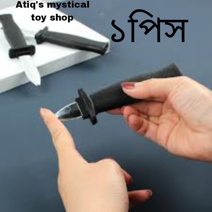 Magic Plastic Retractable fake Knife.