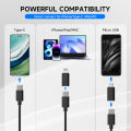HD1080P TYPE-C Dual Endoscope Direct Connect IPhone Android Phones Industrial USB Pipe Inspection Borescope Camera Waterproof. 