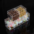 36PCS Food Grade Transparent PS Plastic Square Packaging Boxes with Open Top And Bottom Covers Candy Storage Accessory Nail Slic. 