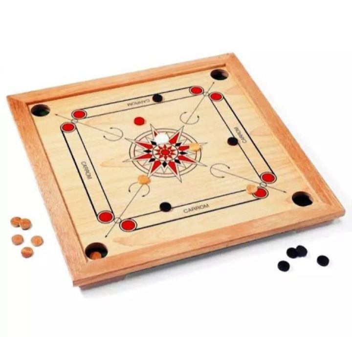 Carrom Board (Wooden Material) goats included 16×16 inches
