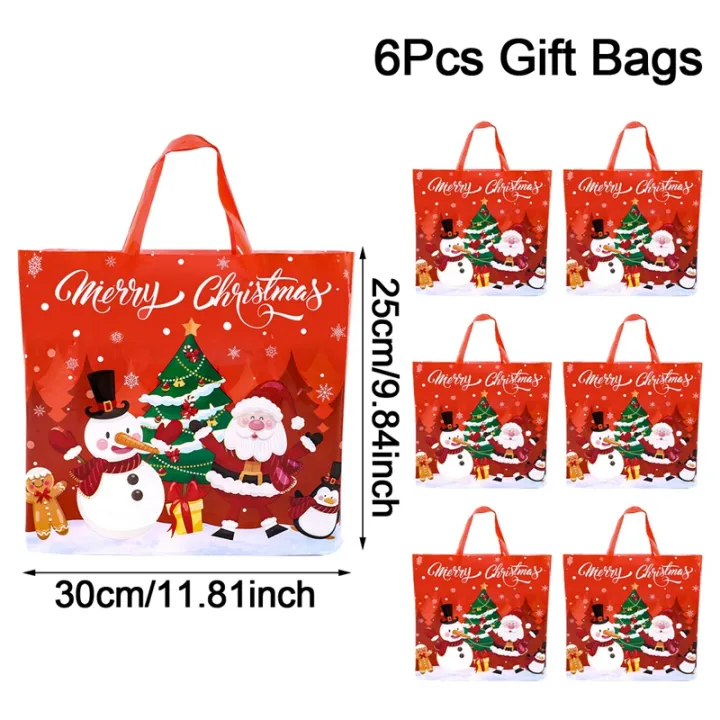 6pcs%20Christmas%20Reusable%20Gift%20Bags%20with%20Handles%20Durable%20Plastic%20Xmas%20Tote%20Bags%20Gifts%20Wrapping%20Shopping%20Christmas%20Decorations%202025%20-%20Image%207