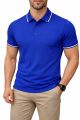 Royal Blue Colour PK Cotton Polo T-shirt For Man's. 