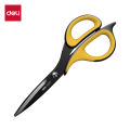 Deli-Stainless Steel Anti-Stick Scissors, Alloy Stationery, School Supplies, Office, Student, DIY, Hand Craft, 184mm. 