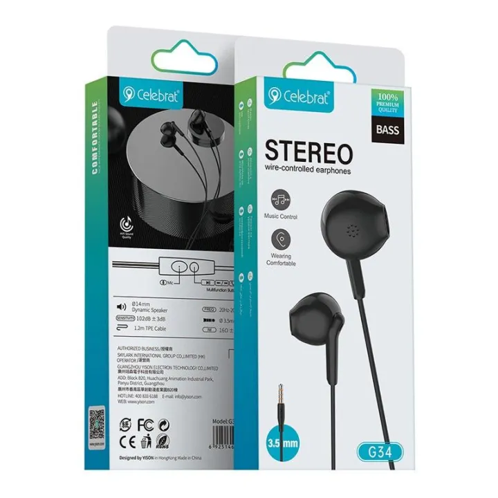 Celebrat%20G34%20Open%20Style%20Stereo%20Wired%20Earphone%203.5mm%20in-ear%20Handfree%20Quality%20Headphones%20-%20Image%203
