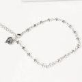 New Fashion Foot Chain Tibetan Silver Hollow Plum Flowers Heart-Shaped Anklet For Women. 