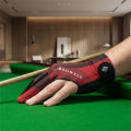 1pc Left Hand Snooker Glove Professional 3 Finger Pool Gloves Ice Silk Anti-Slip Elasticity Breathable Billiard Glove.