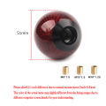 Universal Car Gear Shift Knob Carbon Fiber Car Gear Shift Knob Shifter Lever Round Ball Shape Acrylic Transparent Packaging. 
