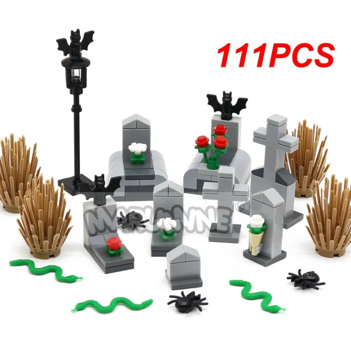 Marumine%20111pcs%20Halloween%20Building%20Blocks%20Set%20MOC%20Bricks%20Model%20Kit%20Tomb%20Graveyard%20Accessories%20Parts%20Compatible%2030103%2030238%2030115%20-%20Image%207