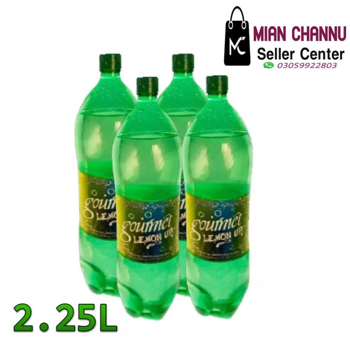 Gourmet Lemon Up 2.25 Liter - Pack of 4 - Original Taste - Pakistan's# 1 Brand