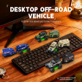 1:64 Remote Control Off-Road Vehicle 2.4G Mini Desktop Remote Control Toy Car-with Tow Box Children's Holiday . 