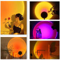 USB 5V Tuya Smart Sunset Lamp Night Light Sunset Projector Smart Life APP Remote Led Lights Room Decoration Photography   lightify. 