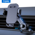 TOPK D42T Car Phone Mount , Extended Arm 3-Point Support Extendable Metal Hook Superior Stability Cell Phone Holder for Cars. 