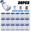 30PCS Faucet Filter Cartridge Kitchen & Bath Shower Tap Water Filter Clean Dual Cartridge PP Cotton Water Filter Unit. 