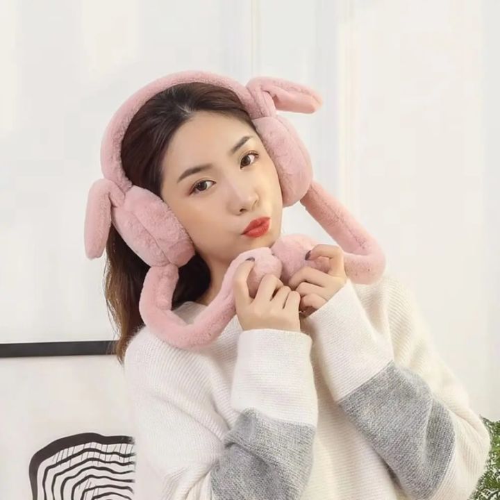 Funny%20Rabbit%20Ear%20Muffs%20Soft%20Moving%20Jumping%20Ears%20Winter%20Warm%20Earmuffs%20Ear%20Warmer%20for%20Women%20Girls%20-%20Image%205