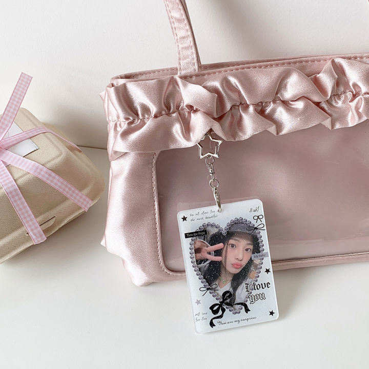 INS%20Korean%20Fashion%20Heart%20Hollow%203in%20Card%20Holder%20Cute%20Girls%20Idol%20Photo%20Storage%20Card%20Bag%20Decoration%20Student%20Pendant%20Keychain%20%20-%20Image%203