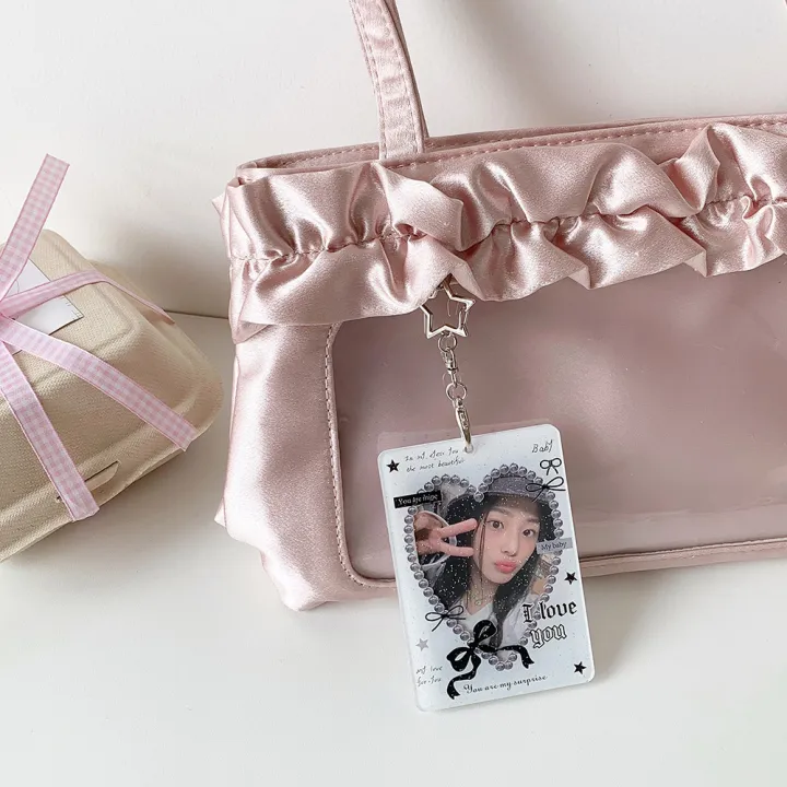 INS%20Korean%20Fashion%20Heart%20Hollow%203in%20Card%20Holder%20Cute%20Girls%20Idol%20Photo%20Storage%20Card%20Bag%20Decoration%20Student%20Pendant%20Keychain%20%20-%20Image%203