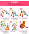 Baby Toddler Walker Stroller Multifunction Music Stroller Learning Stand Walk Tool Toy.