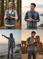 Safari Jacket for Men – Stylish 6 Pocket Design – Durable Jeans Cotton – Guaranteed Colors – By Zee Collection. 