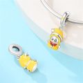 Original 925 Sterling Silver Cute Baby Wisher Charms Beads Fit DIY For Women Girls Fine Birthday Family Pretty Jewelry. 