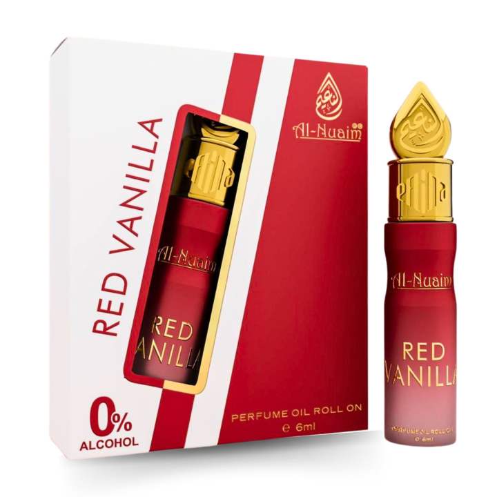 AL Nuaim RED VANILLA Concentrated Perfume Oil 6ml Free from Alcohol Attar