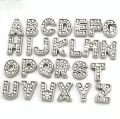 Stylish Silver Stainless Steel Alphabet Necklace/Locket/Pendants for Girls, boys, men & Women with Chain - A to Z Name Alphabets only for PRO. 