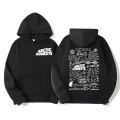 Men's retro rock Arctic monkey hooded sweatshirt hooded sweatshirt with music album patternHip Hop large retro hooded sweatshirt.