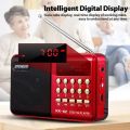 Portable Rechargeable Mini FM Radio Player Multi-function Plug-in Card Compact Design for Travel. 