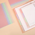 4 Pcs Colorful Separator Sheets A5 File Dividers Paper Dividers Loose Leaf Page Markers Binder Tabs Index Classified Labels. 