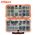 170-410pcs Professional Fishing Kit with Tackle Box, Hooks Sinkers Swivels for Bass Trout Saltwater Fishing Complete Lure Set. 
