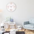 Modern Design Wall Clock Simple and Easy to Read Silent Non-ticking Wall Mounted Clock for Bedroom Living Room Sending Friends. 