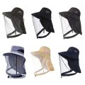 Anti-UV Sports Hat Fishing Insect Protective Cap Breathable Full-Mesh Head Net Hat Camping Hiking Hat Adjustable Unisex Hat.