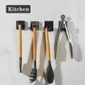 Self-Adhesive Black White Wall Hook for Keys Bag Clothes Hanger Bathroom Robe Coat Hook Towel Rack Bathroom Hardware Accessories.