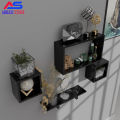 set of 4 Wall Decoration shelves(Black Brown white Red Yellow). 